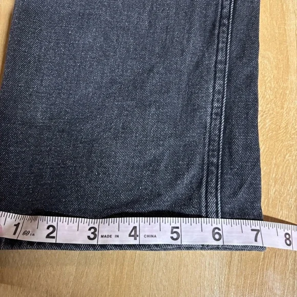 Abercrombie & Fitch The 90s Slim Straight Ultra High Rise Black Jeans size 10/30 - Picture 14 of 14